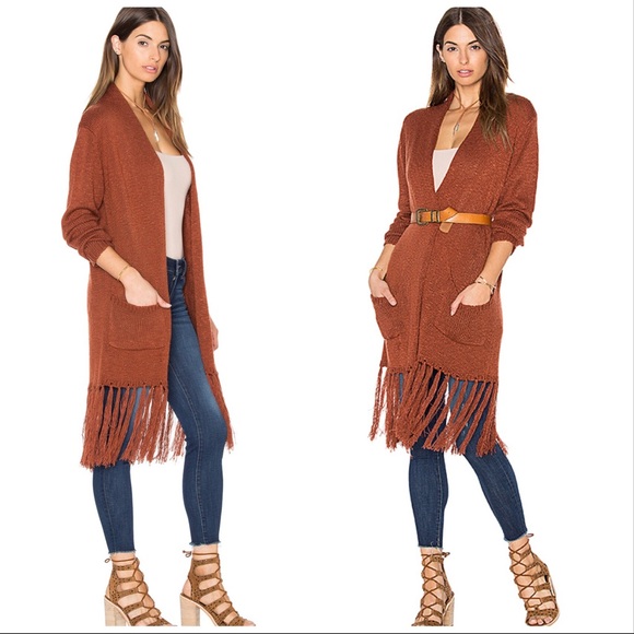 Knot Sisters Sweaters - Knot Sisters Merrill Fringe Cardigan with Pockets